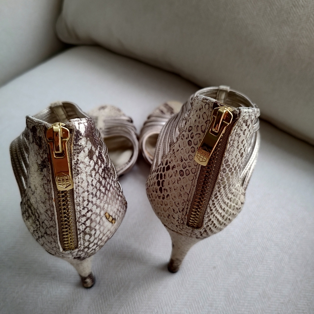 Vince Camuto Snake Print Heels - Picture 3 of 7